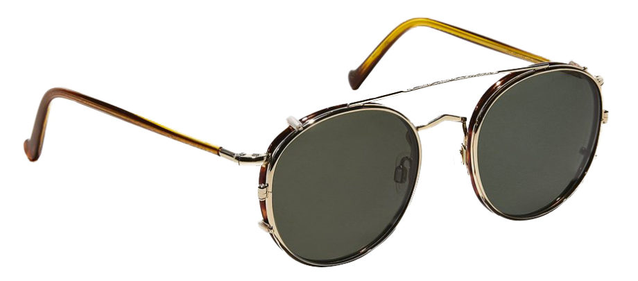 moscot zev clip gold side