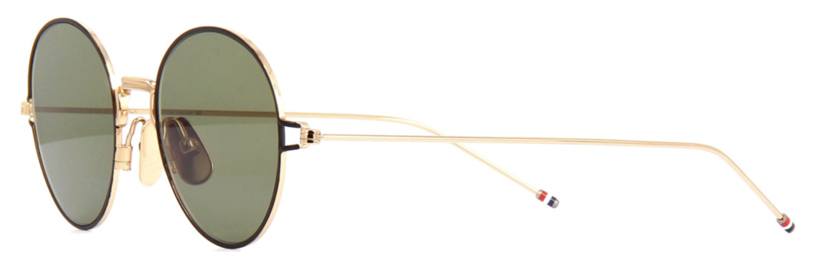 thom-browne-eyewear-tbs915-white gold black-sunglasses 3:4 side